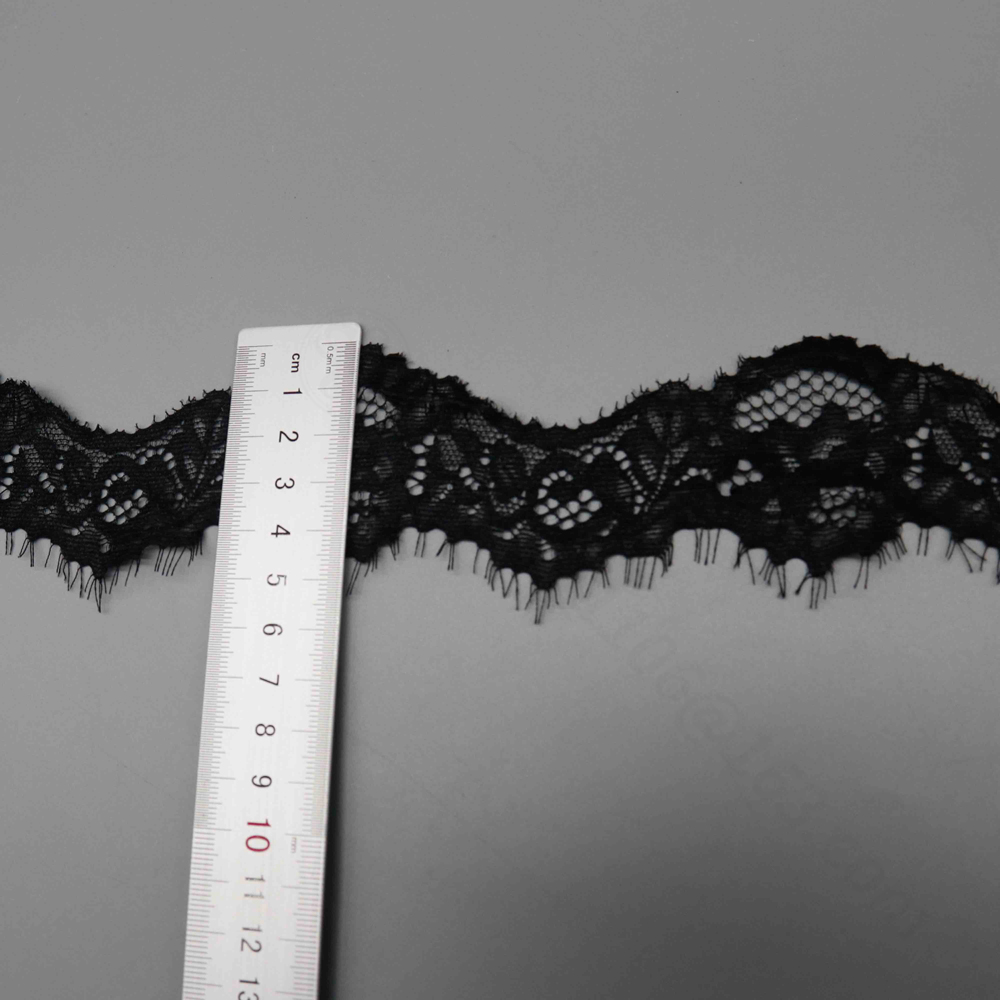Artistic close-up of fancy French lace trim