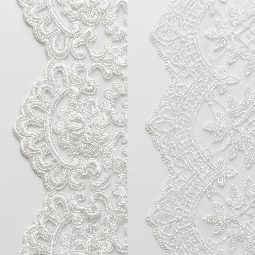 Premium vs budget water-soluble lace comparison