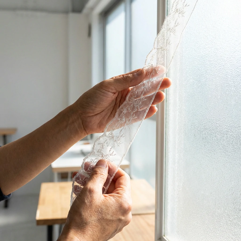 Water-soluble lace backlight test demonstration