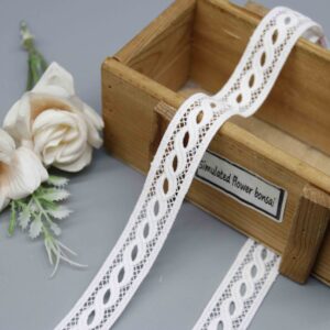 Front-facing shot showing the oval openwork pattern and silky polyester texture clearly.