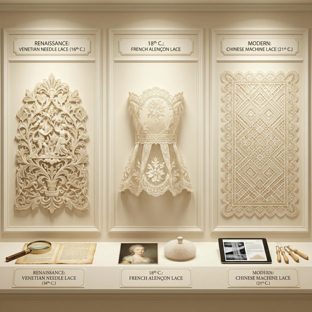 History of lace from Renaissance Venice to modern China