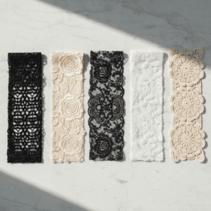 different types of lace crafts side by side comparison