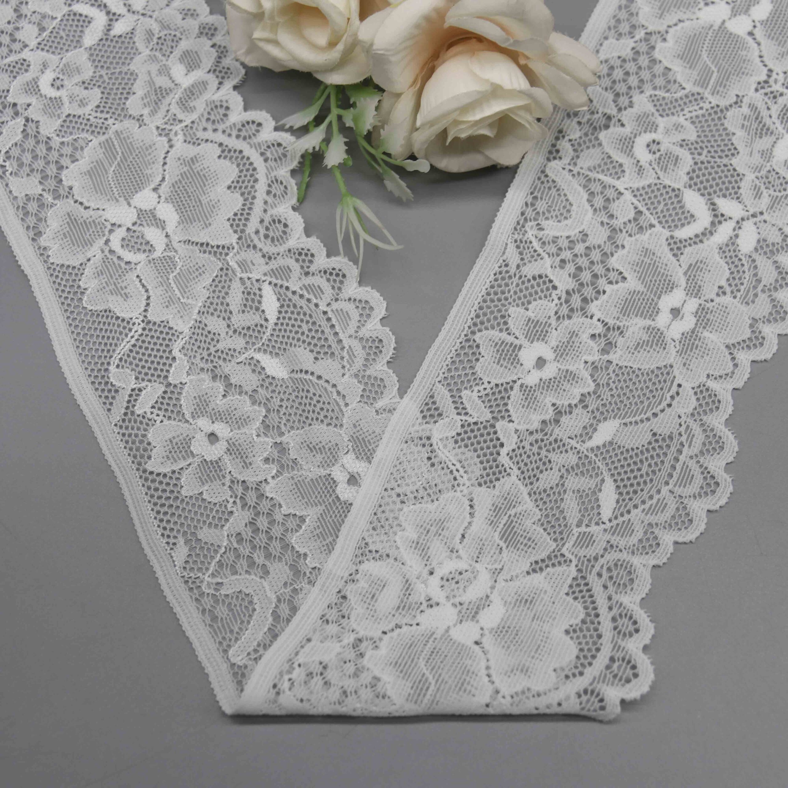 7.5cm Wide Stretch Lace for Lingerie Bralette Bands and Waistbands - Image 2
